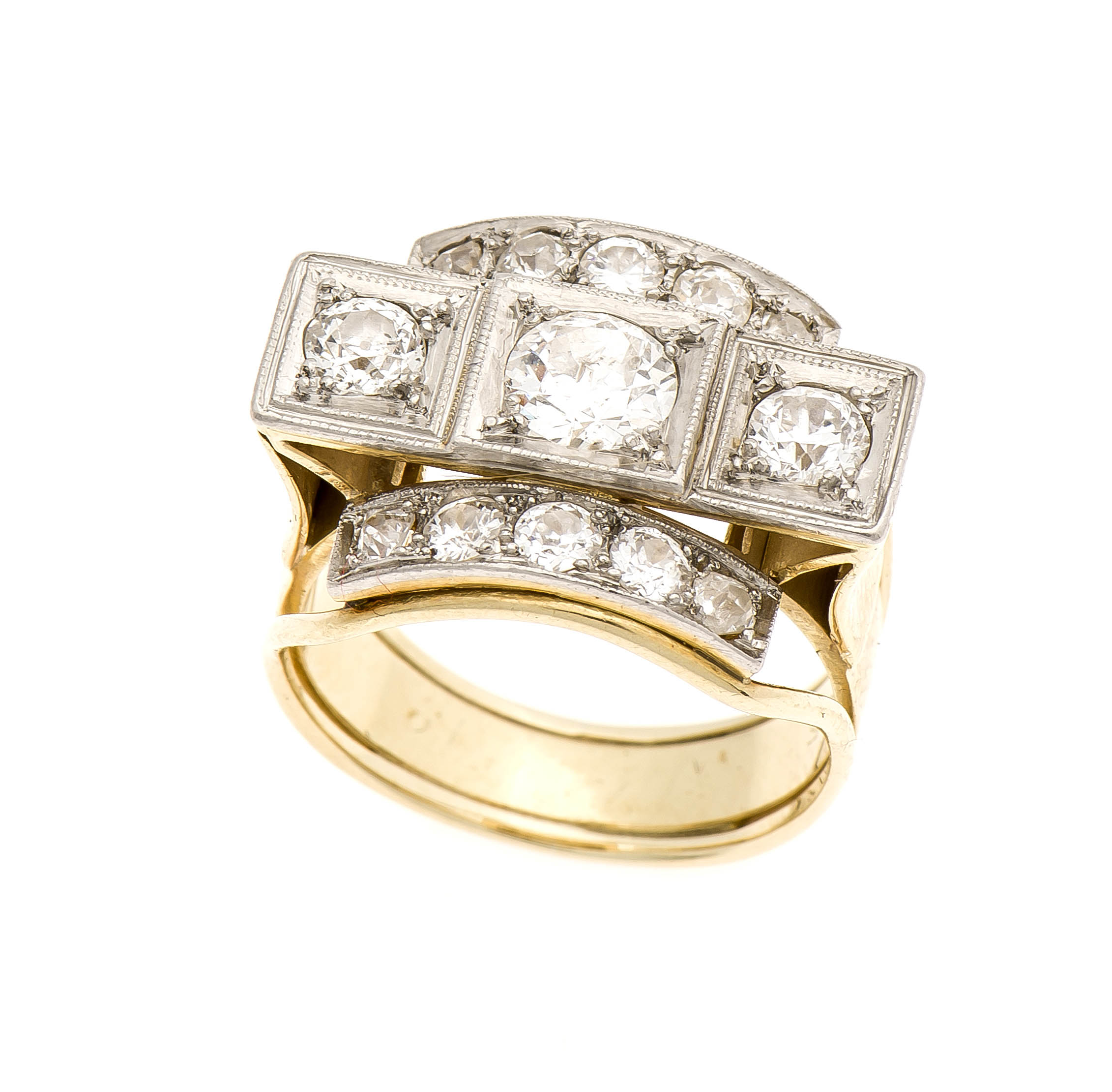 Altschliff-Diamant-Ring