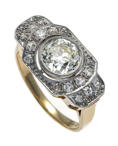 Art Déco Altschliff-Diamant-Ring
