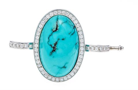 Turquoise-diamond