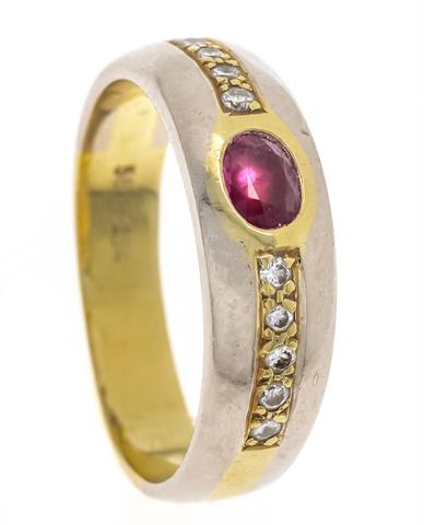 Ruby-diamond-bracelet ring GG/