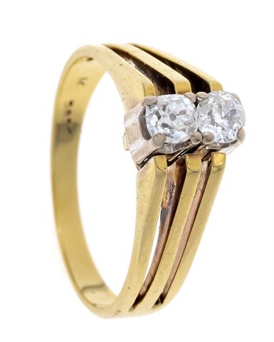 Altschliff-Diamant-Ring GG/WG