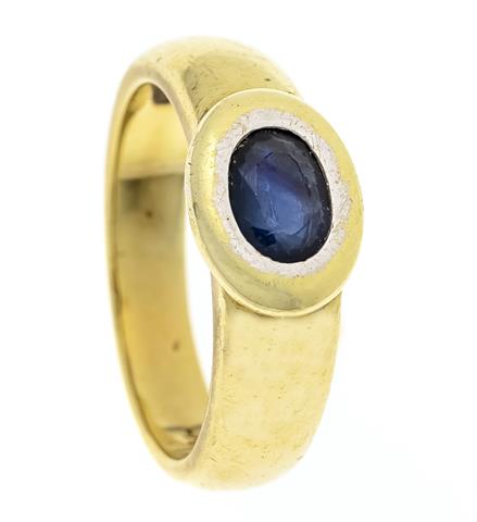 Saphir-Ring GG 585/000 mit ein