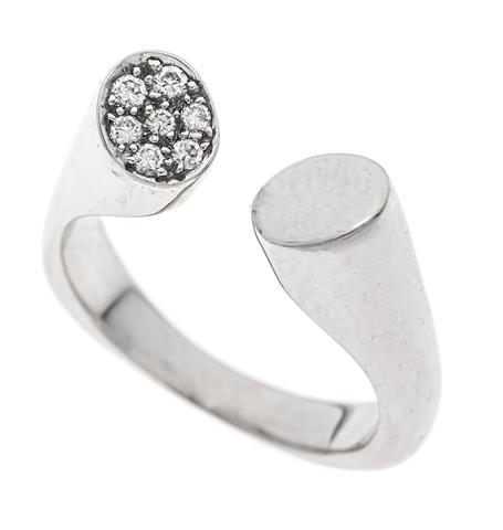 Offener Design-Brillant-Ring W