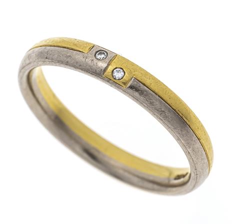 Brilliant ring GG/WG 750/000 w