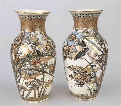 Paar Satsuma-Vasen, Japan, Sho