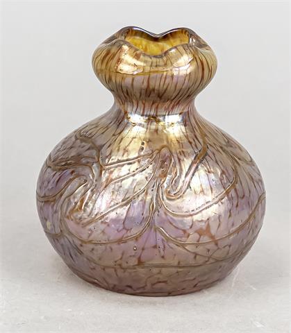 Vase, 20th century, round base, bulbo