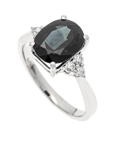 Saphir-Brillant-Ring WG 750/000 mit