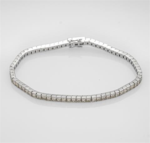 Diamond rivière bracelet WG 750/000 w