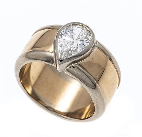 Drop diamond ring WG/RG 750/000 with