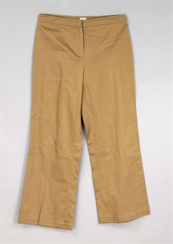 Agnona, trousers, fawn cotton fabric,