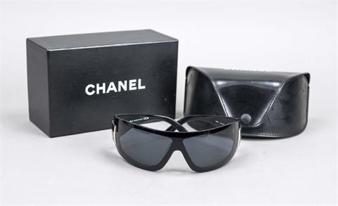 Chanel, Sonnenbrille, schwarzes, sta