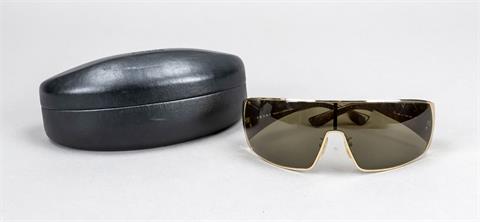 Prada, sunglasses, narrow gold-colour