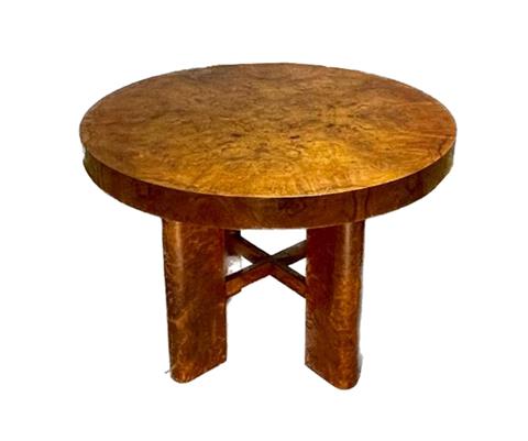 Art-déco table, circa 1930, walnut ve