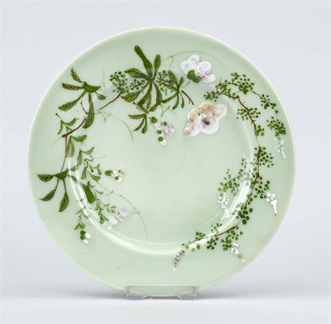 Plate with celadon-colored glaze, pro