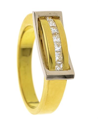 Diamant-Ring GG/WG 750/000 mit 7 Pri