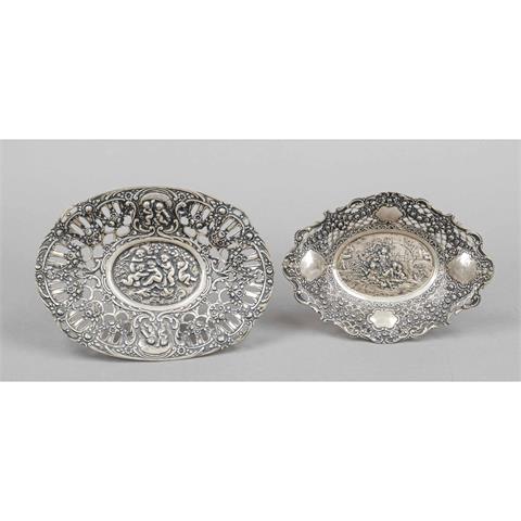 Two oval openwork baskets, Germ