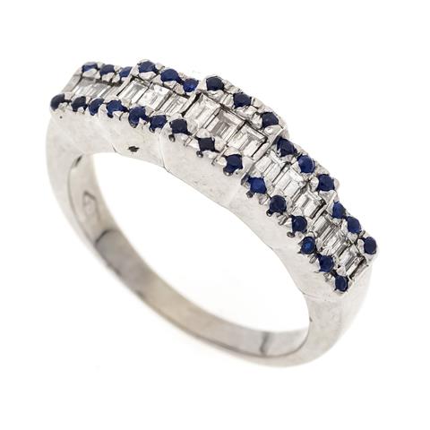 Diamond iolite ring WG 750/000