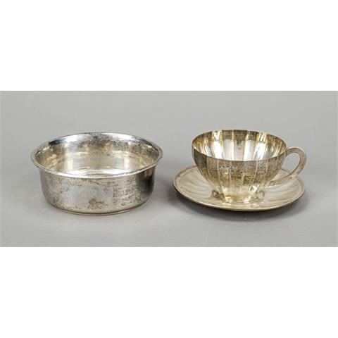 Cup and saucer, 20th century, s