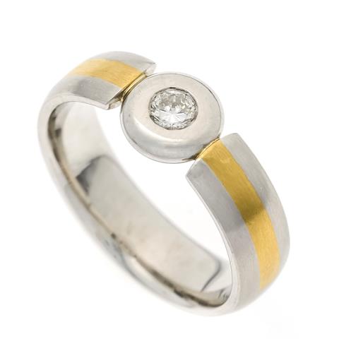 Diamond ring platinum 950/000 a