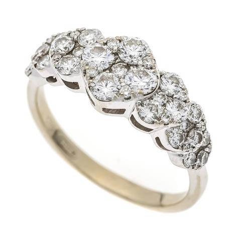 Brilliant-cut diamond ring WG 7