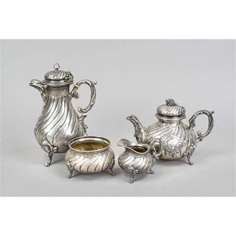 Three-piece tea set, German, ea