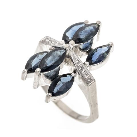Saphir-Diamant-Ring WG 585/000