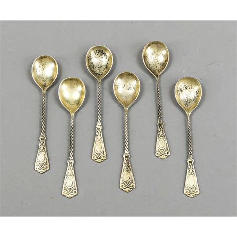 Six demitasse spoons, Russia/So