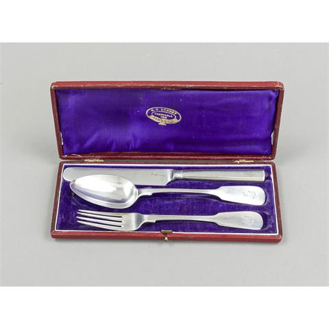 Three-piece travel cutlery set