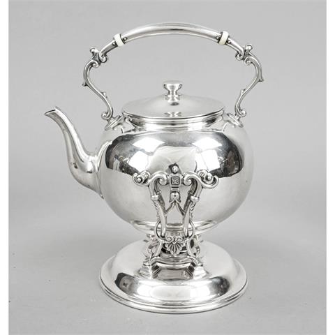 Tea kettle on rechaud, USA, c.