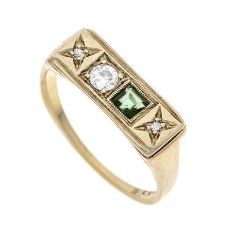 Tourmaline diamond ring GG 585/
