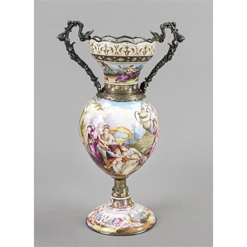 Magnificent vase, 19th century,
