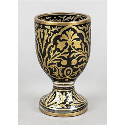 Footed glass, c. 19th century,