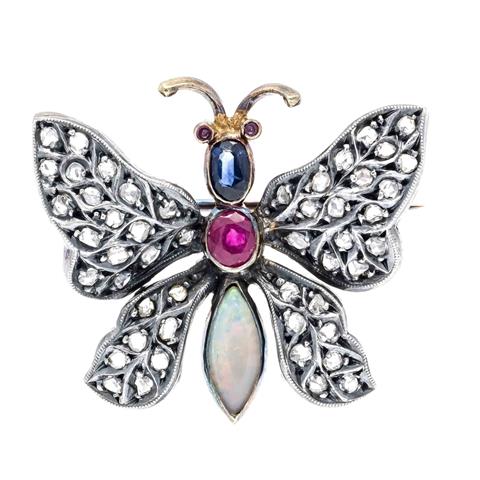 Butterfly brooch, silver 925/00
