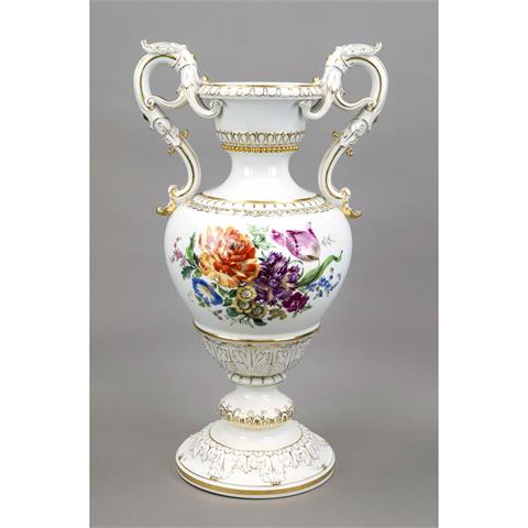 Large vase with handle, Meissen