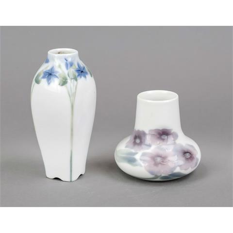 Two Art Nouveau vases, Sweden,