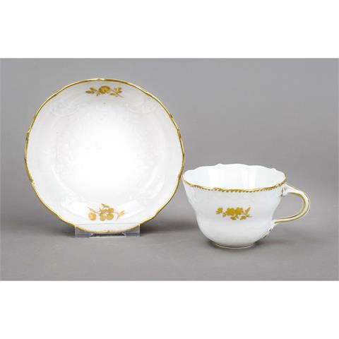 Cup and saucer, Meissen, 1950s,