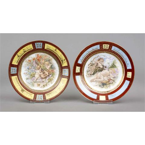 Pair of picture plates, Thuring