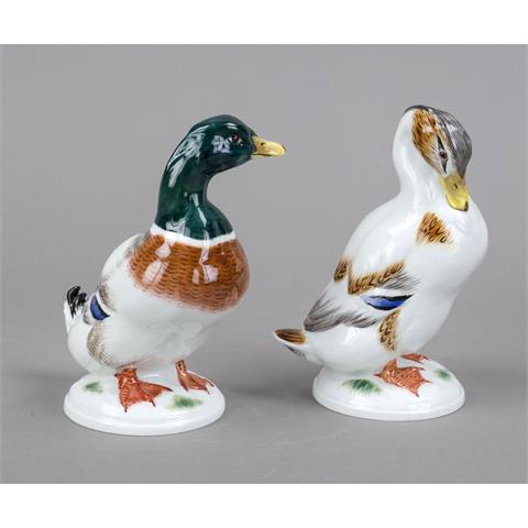 Drake and duck as pendant, Meis