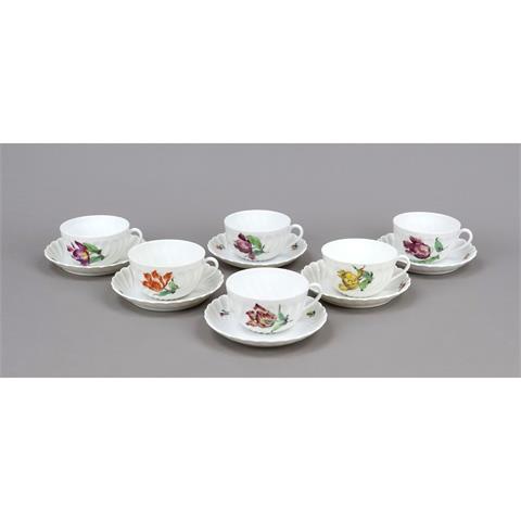 Six teacups with saucers, Nymph