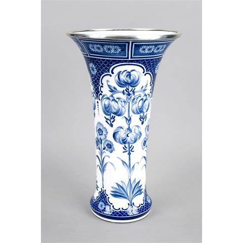 A large stick vase, Meissen, ma