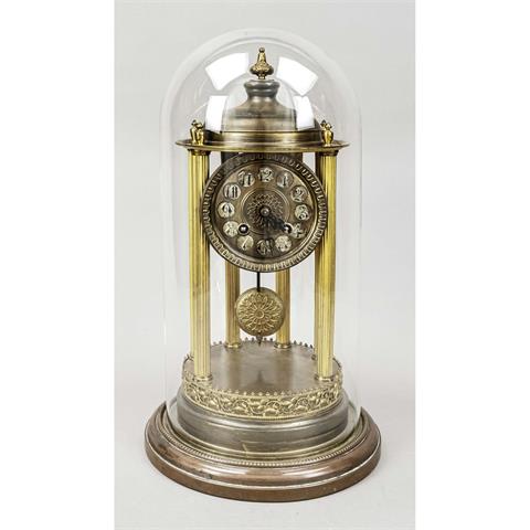 round 6-pillar table clock with
