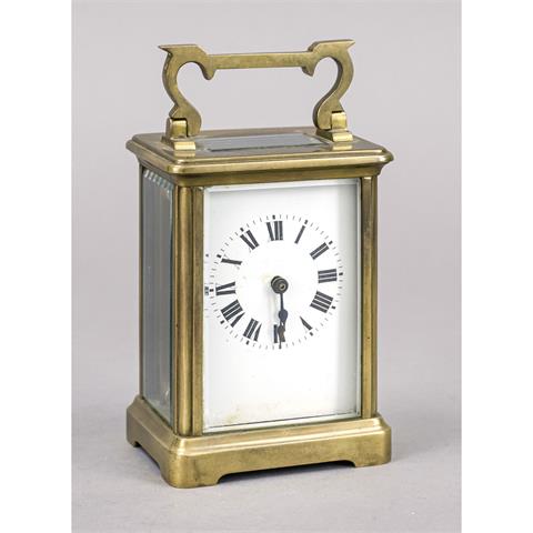 Travel clock France c. 1900, br