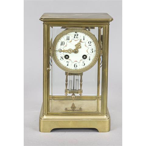 Gilt brass table clock, France