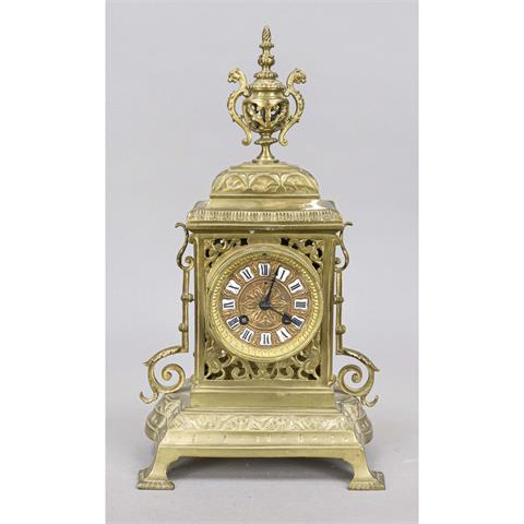 Brass table clock, c. 2nd half