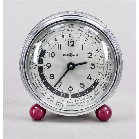 Alarm clock chrome-plated Rythm