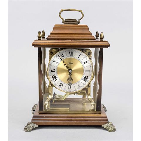 Walnut table clock, 2nd half 20