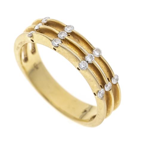 Diamond ring GG 750/000 with 12