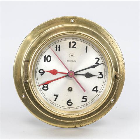 Gilt brass wall clock, 2nd half