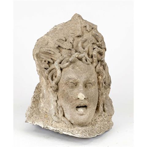 Kopf eine Meduse, Skulpturfragm