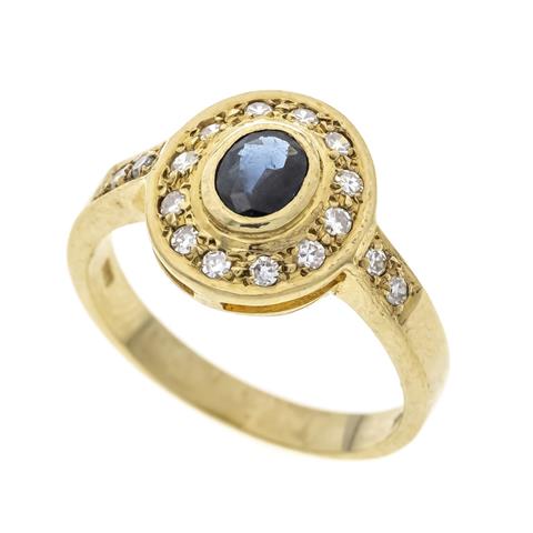 Sapphire-diamond ring GG 585/00